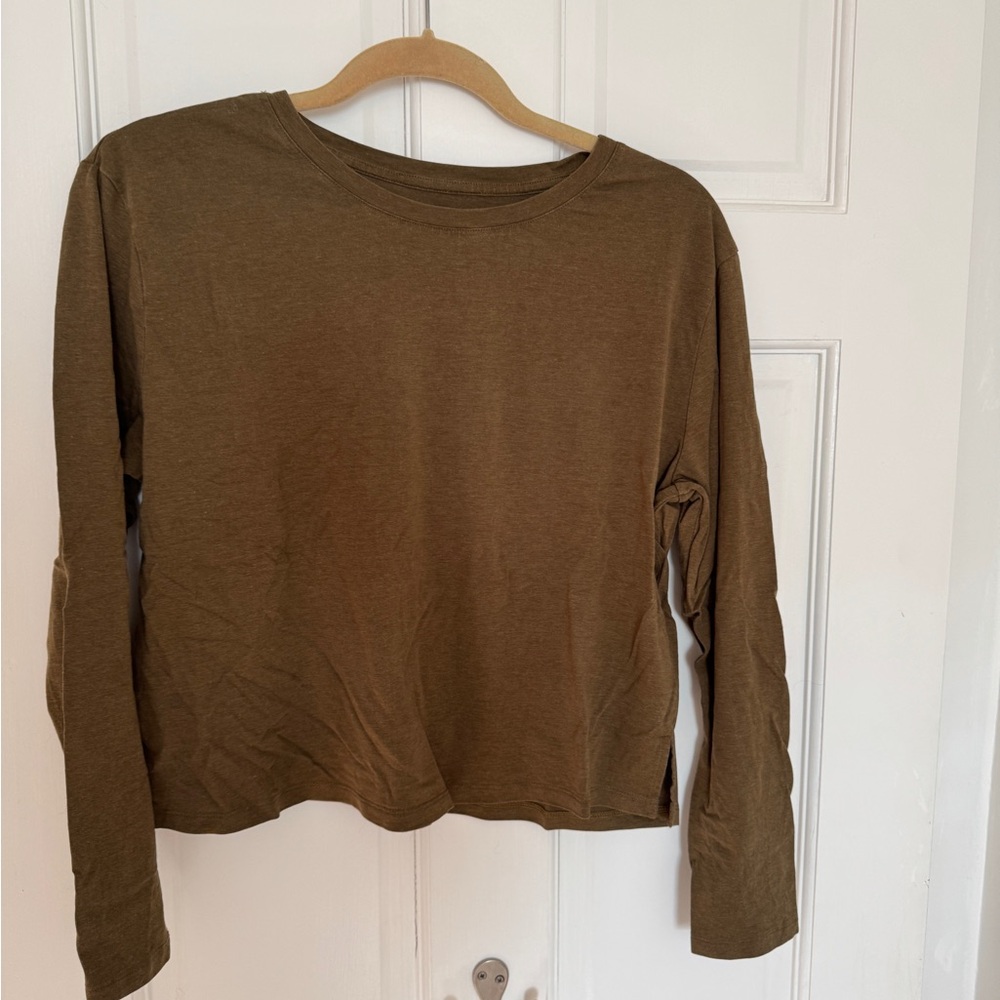 Girlfriend Collective cropped long sleeve Tee